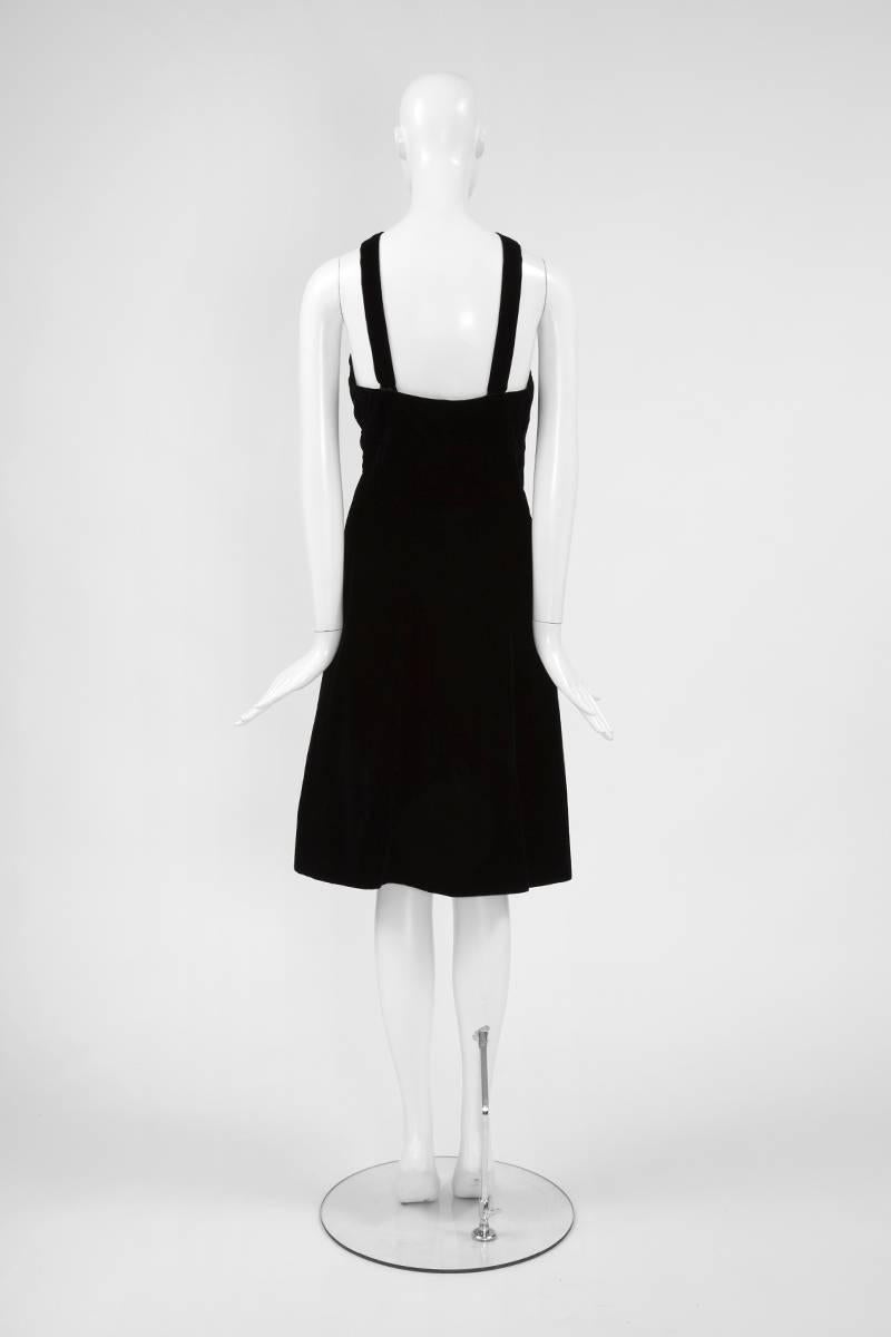 Women's Christian Dior Numbered Velvet Dress