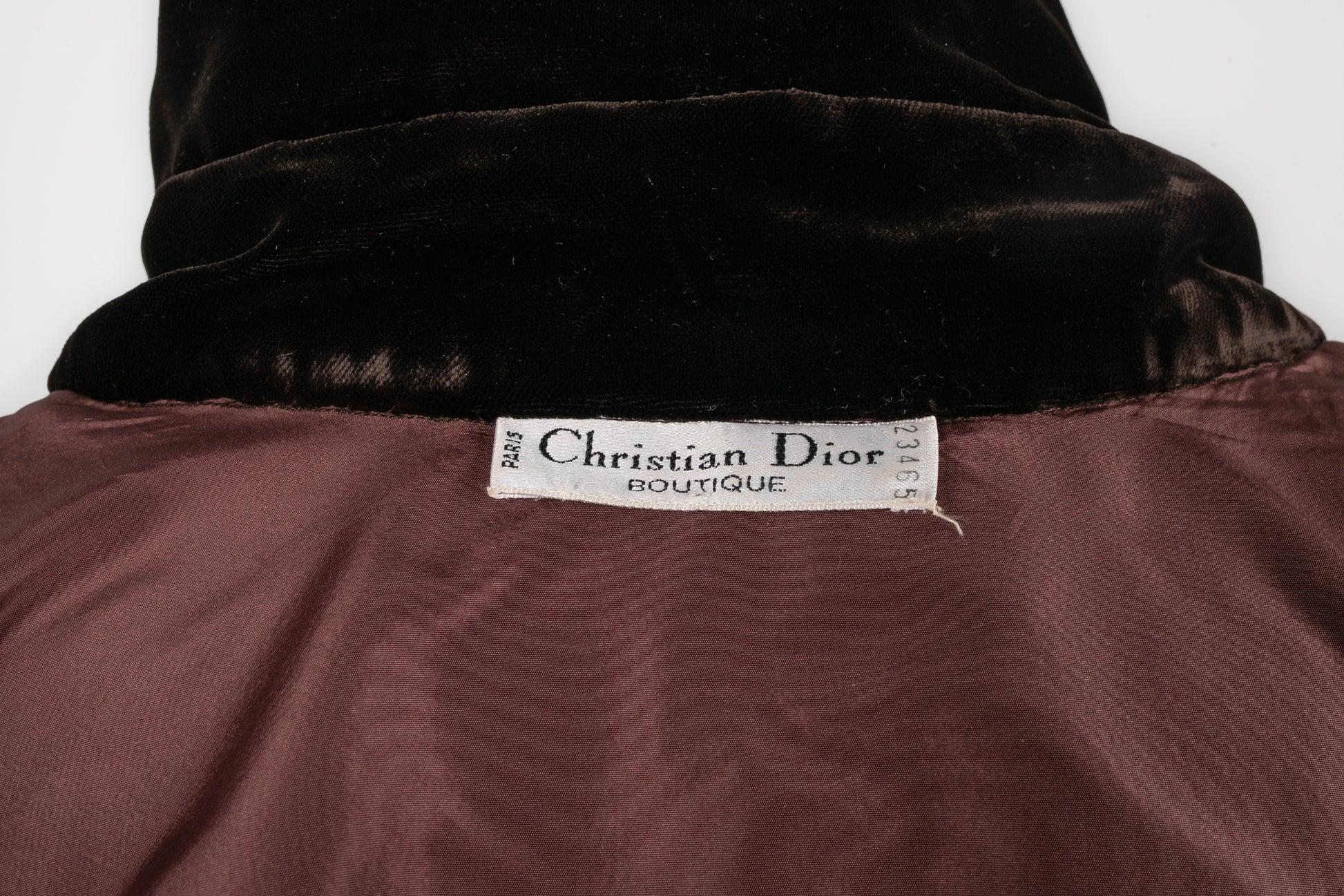 Christian Dior Velvet Jacket, 1993 For Sale 4