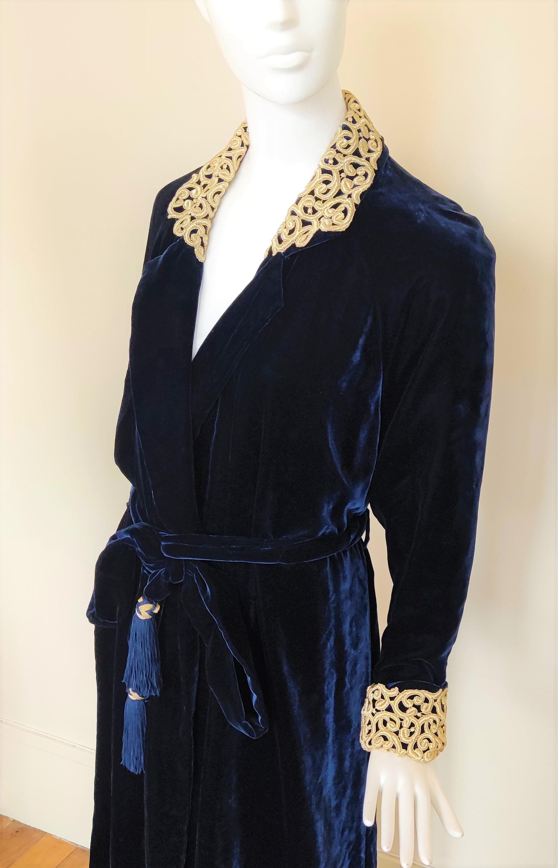 Christian Dior Velvet Velour Vintage 50s 60s 70s 80s Robe Medium Large Dress For Sale 5