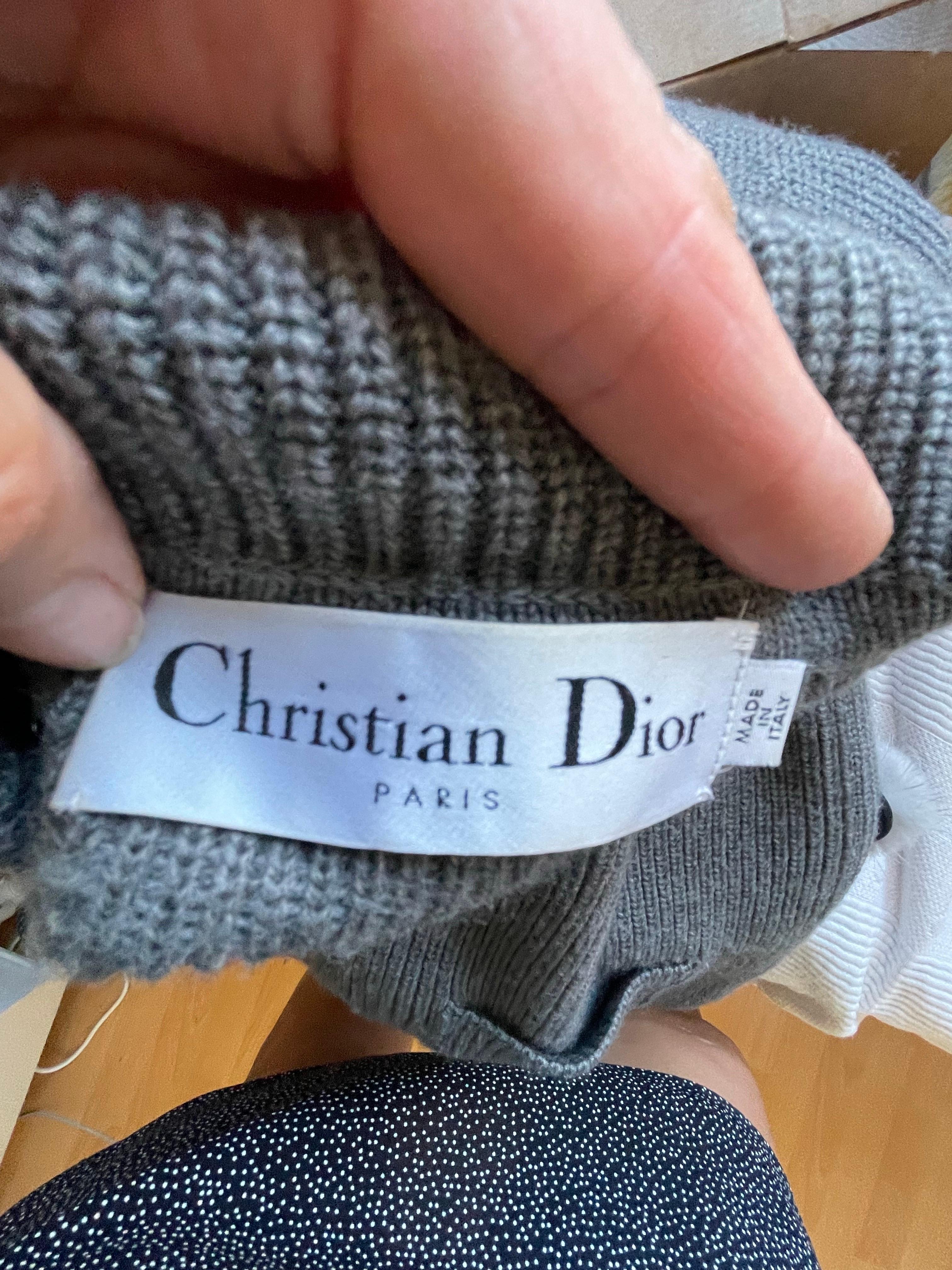 CHRISTIAN DIOR Vest mink fur buttons Pour femmes en vente