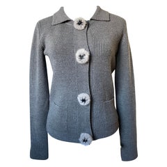 CHRISTIAN DIOR Vest mink fur buttons