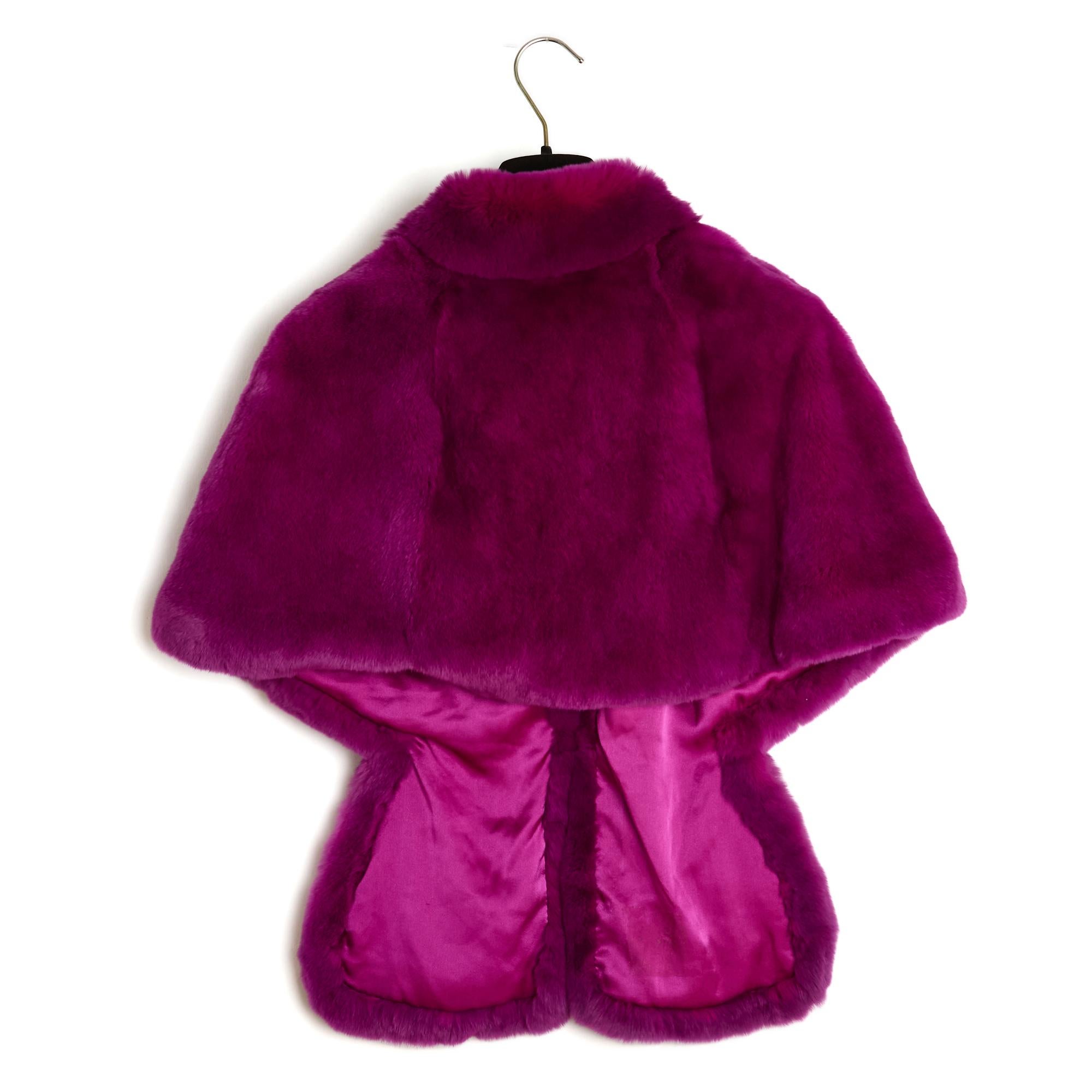 Women's or Men's Christian Dior Veste Cape TU Fuchsia beauty Jacket Cape OS For Sale