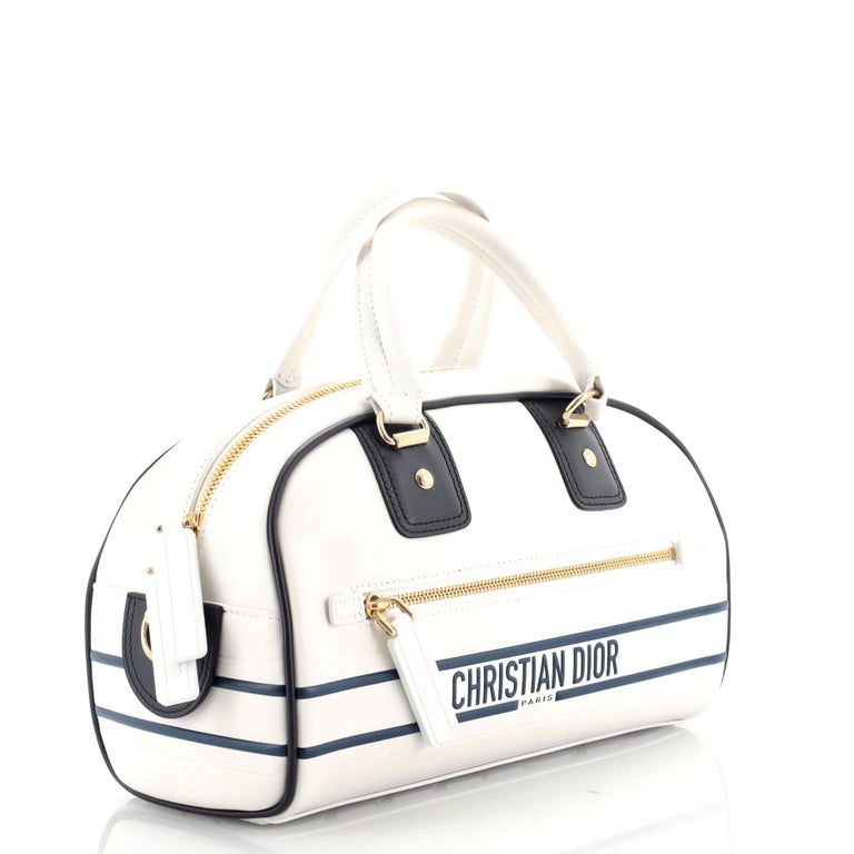Christian Dior Vibe Zip Bowling Bag Leather Small at 1stDibs
