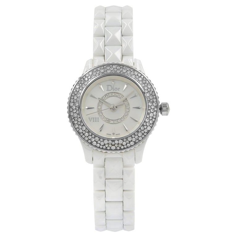 Christian Dior VIII CD1221E4C001 Ceramic Quartz Ladies Watch For Sale at  1stDibs | dior ceramic watch