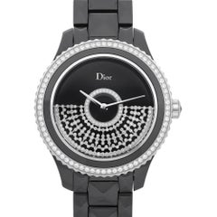 Christian Dior VIII Grand Bal Ceramic Diamond Black Dial Watch CD124BE3C001