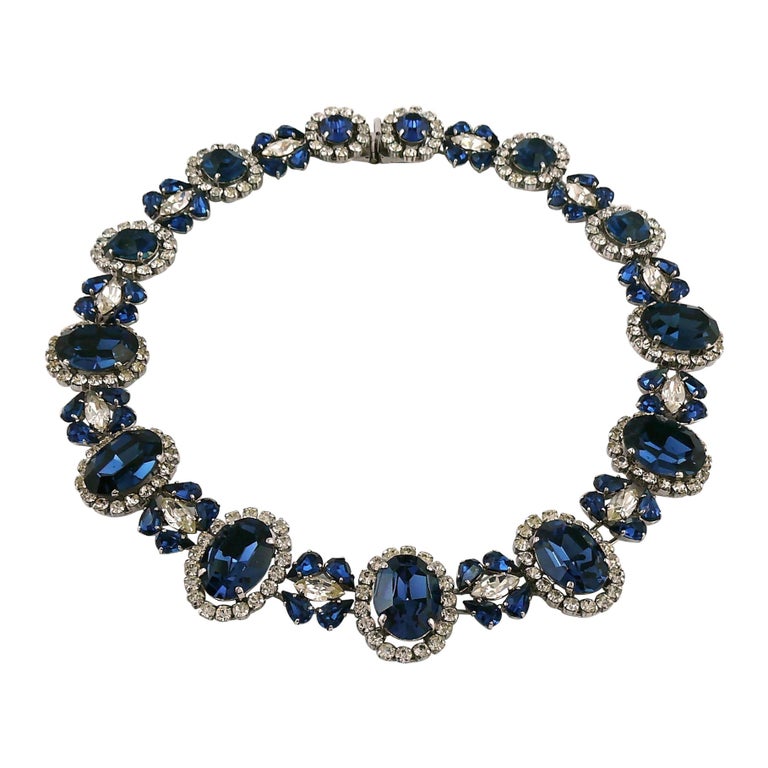 Christian Dior Vintage 1964 Bejewelled Necklace at 1stDibs