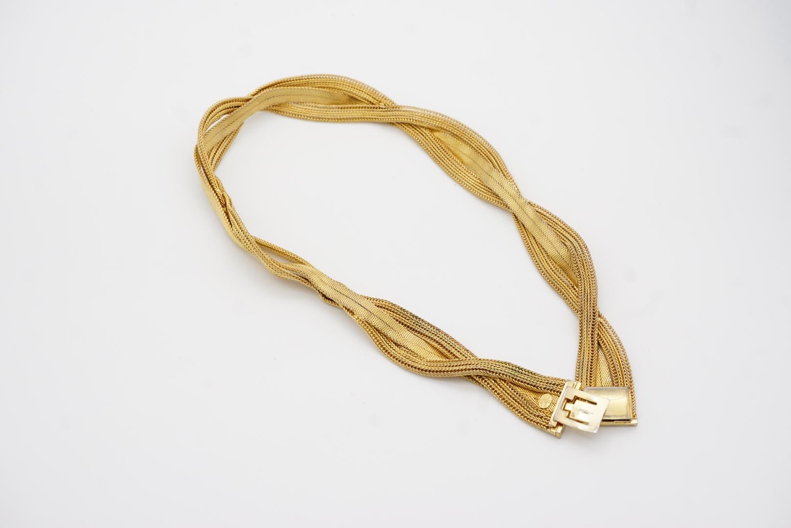 Christian Dior Vintage 1965 Collana a maglia intrecciata A Link in vendita 8
