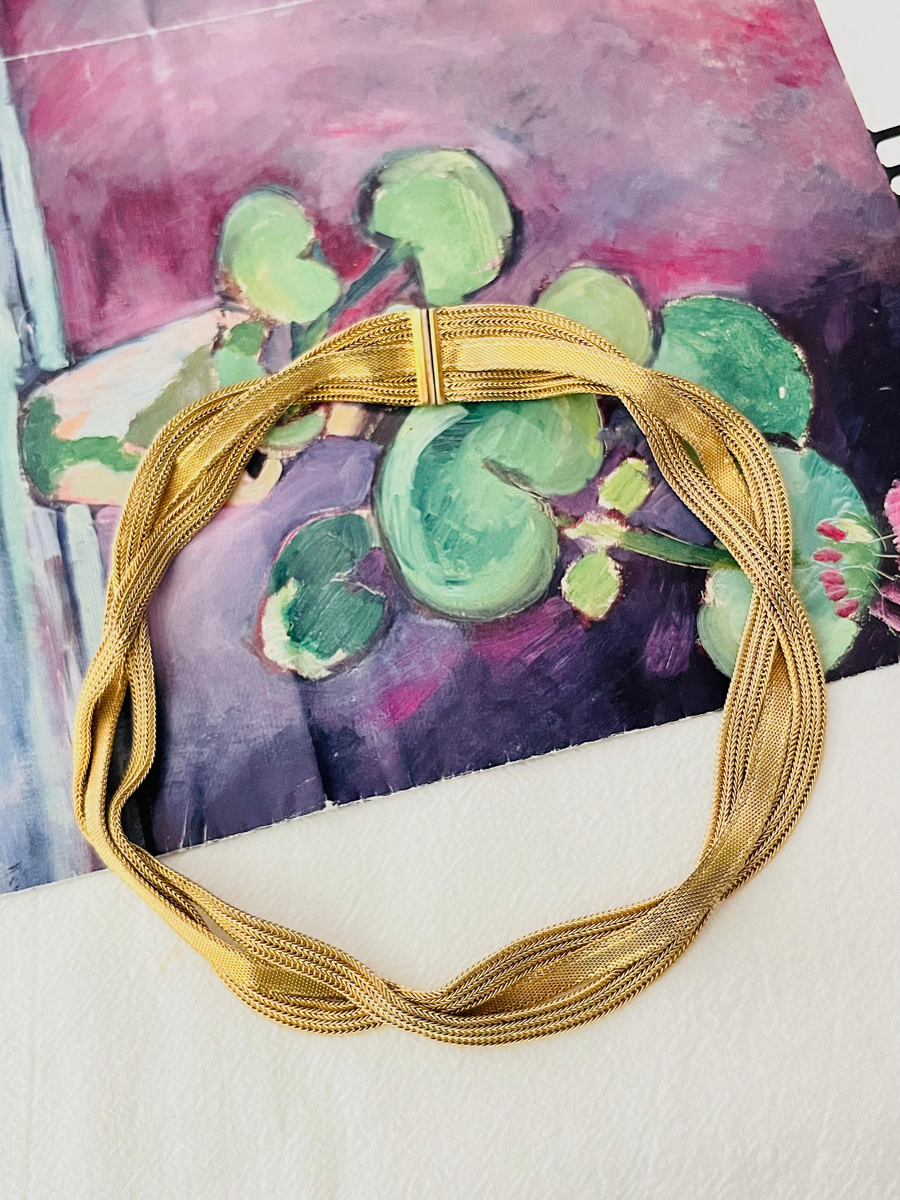 Christian Dior Vintage 1965 Collana a maglia intrecciata A Link In condizioni buone in vendita a Wokingham, England
