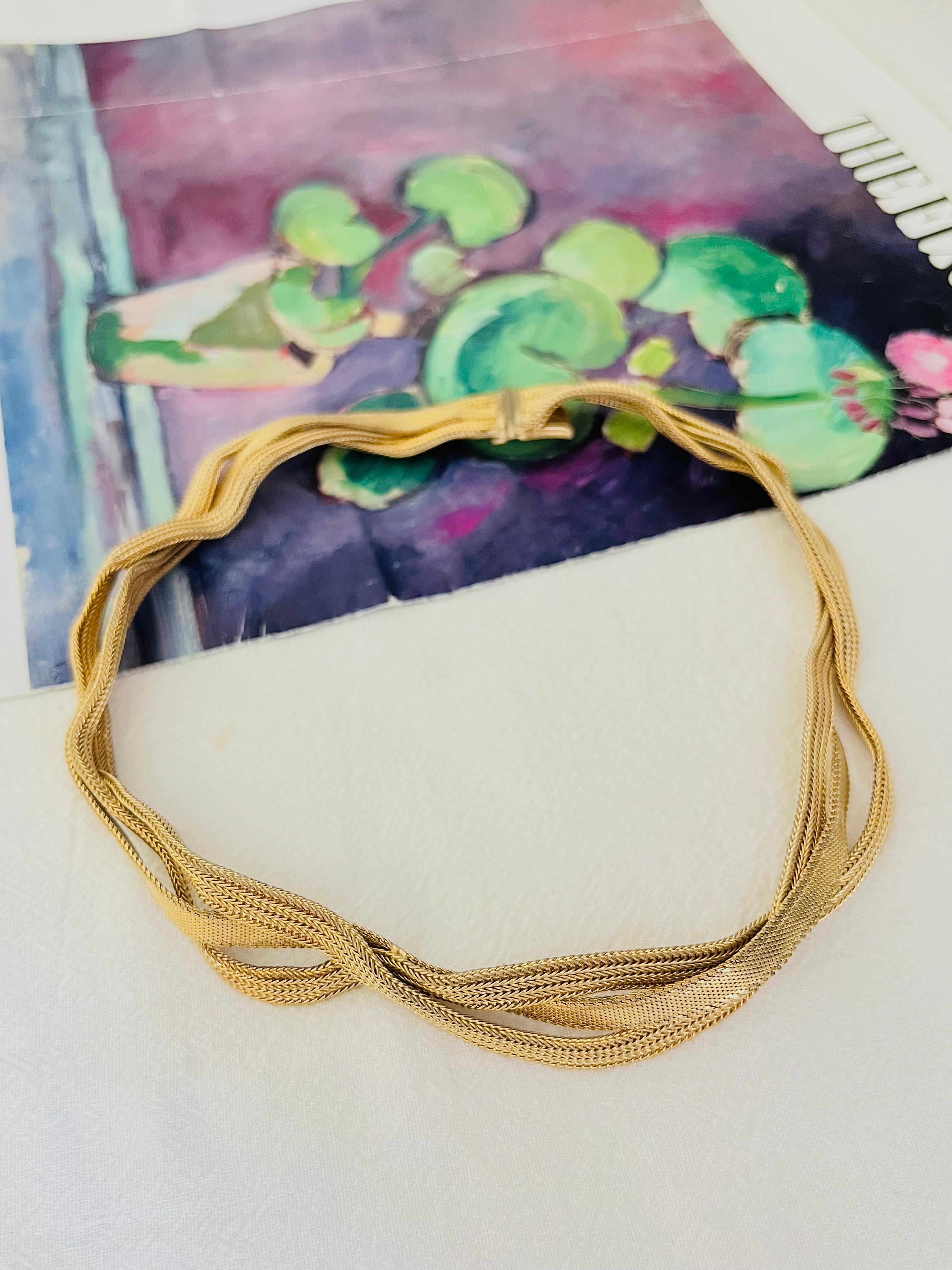 da uomo o donna Christian Dior Vintage 1965 Collana a maglia intrecciata A Link in vendita