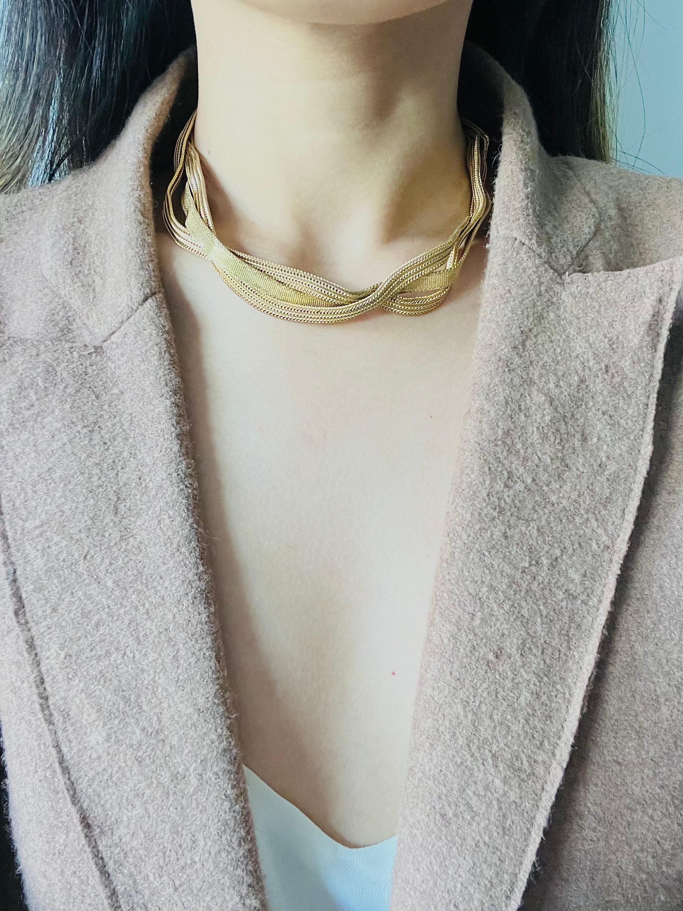 Christian Dior Vintage 1965 Collana a maglia intrecciata A Link in vendita 3