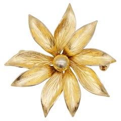 Christian Dior Vintage 1967 GROSSE Rare Elegant Flourish Blossom Flower Brooch