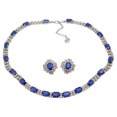 Christian Dior Vintage 1969 Baroque Pink Emerald Marble Openwork Tassel 2 Set