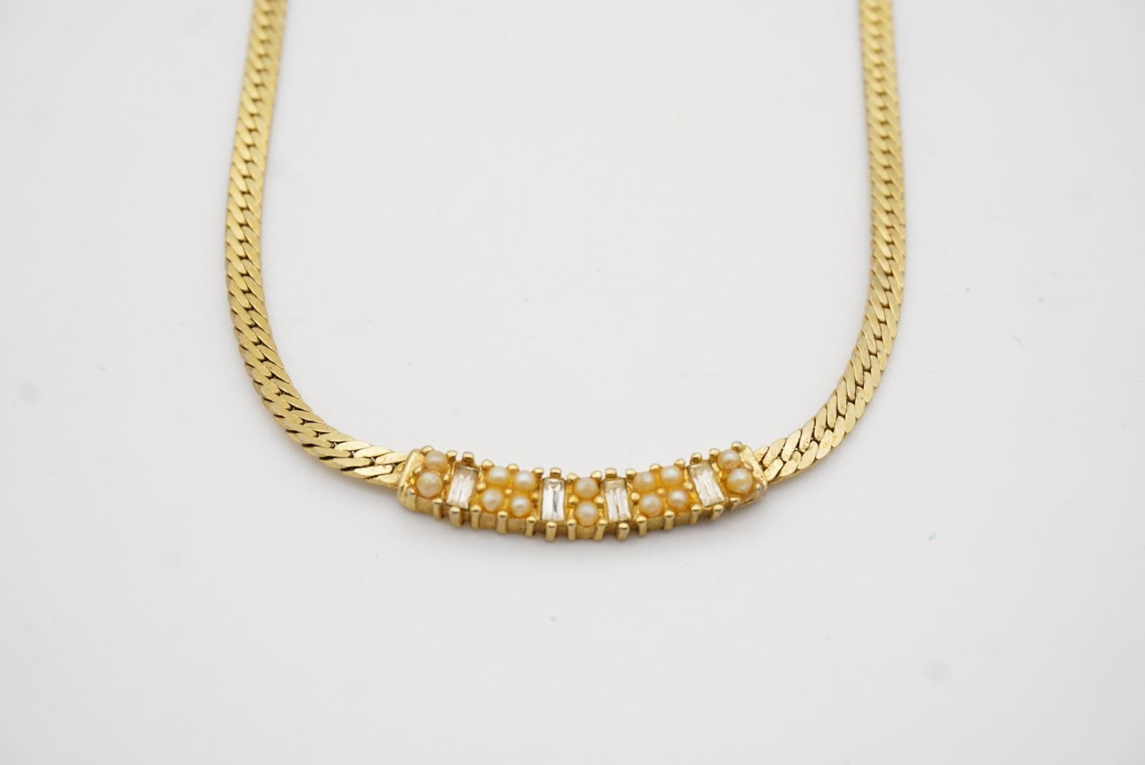 Christian Dior Vintage anni '70 Collana con perle e cristalli a barre lunghe in vendita 7