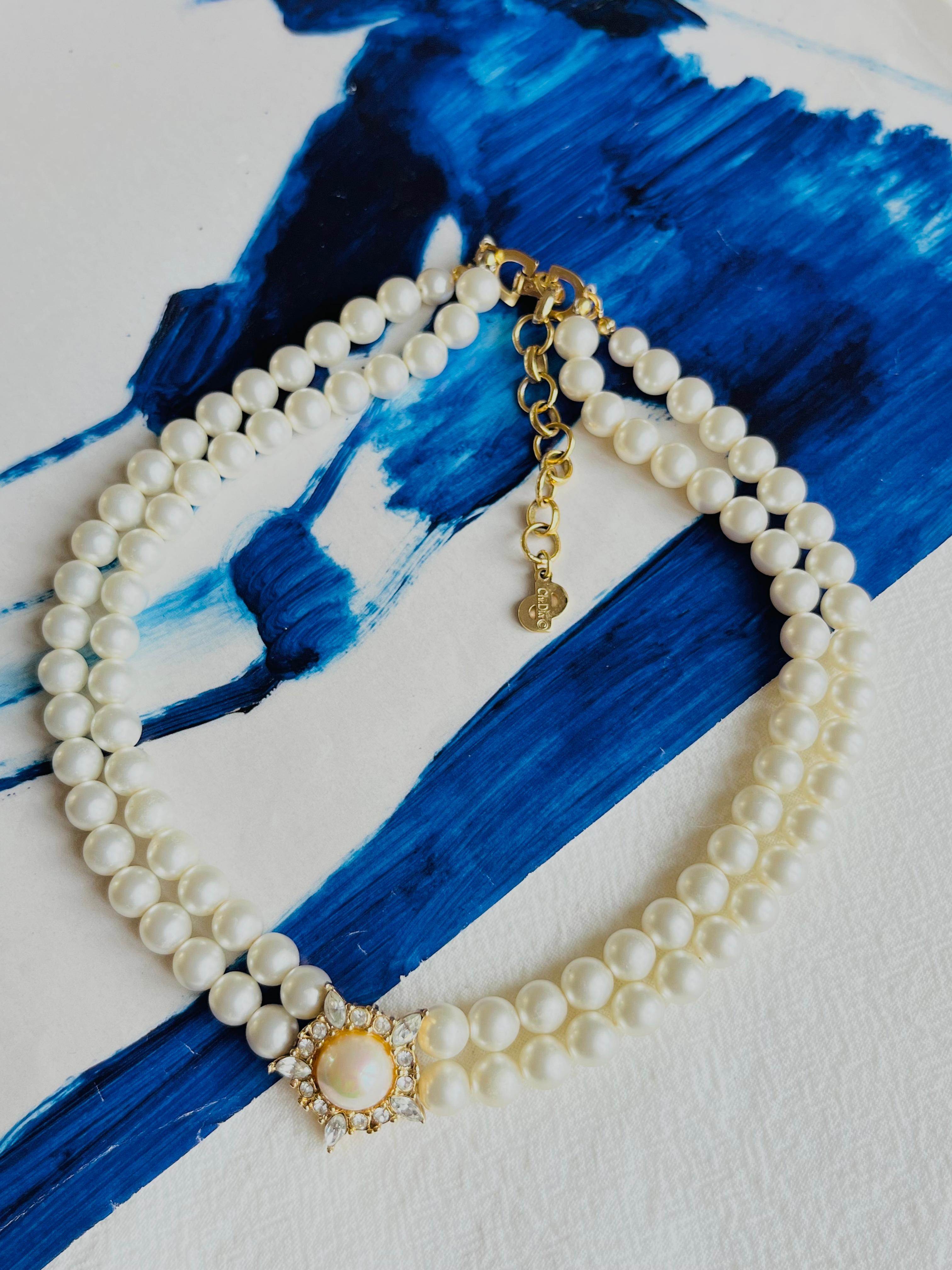 vintage christian dior pearl necklace