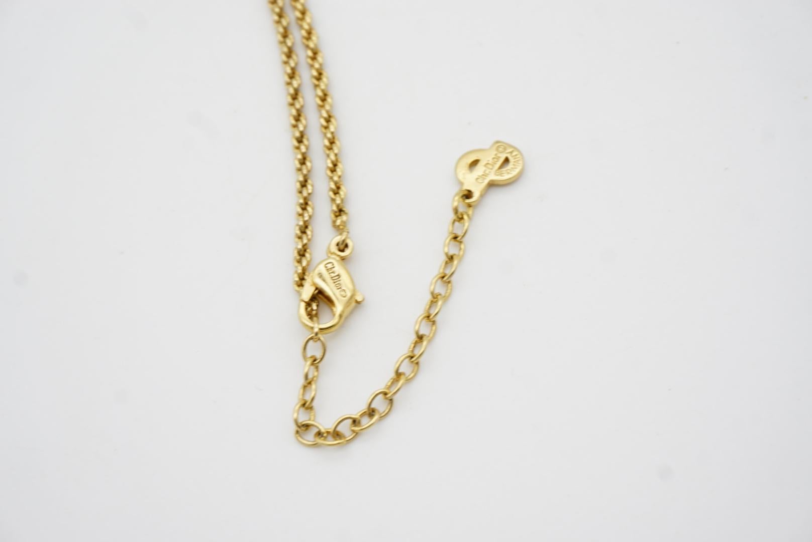 Christian Dior Vintage 1970s Openwork Butterfly Pearl Teardrop Pendant Necklace 4