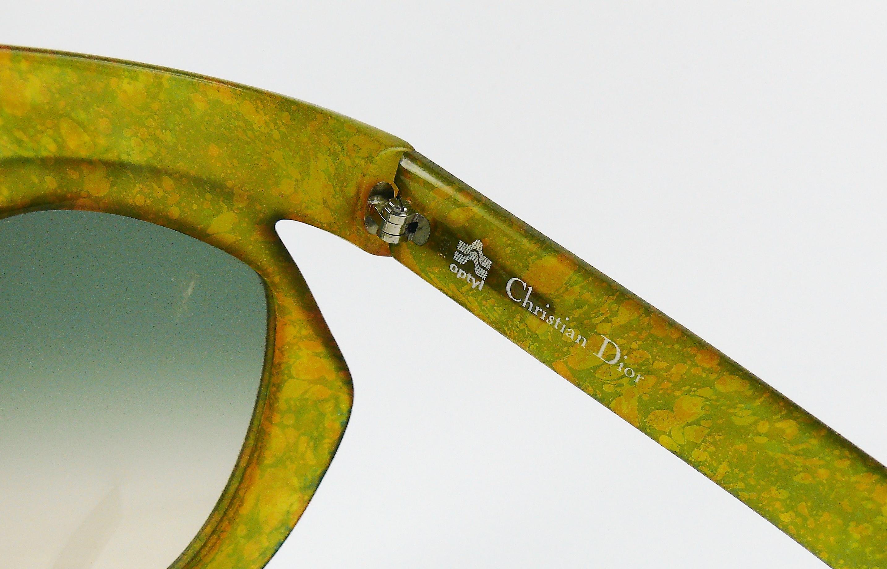 Christian Dior Vintage 1970s Oversized Space Age Sunglasses Mod. 2030-50 7