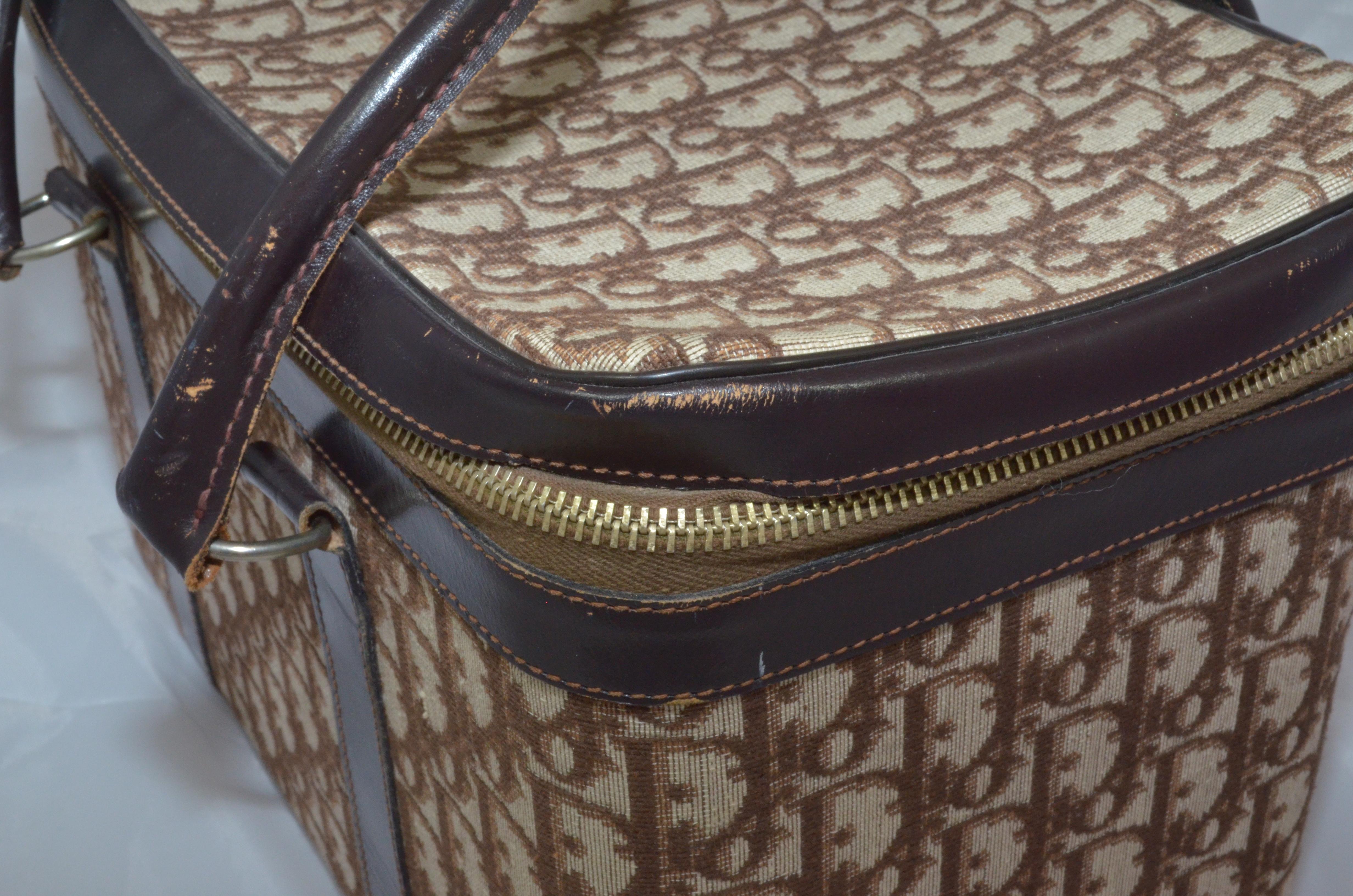 Christian Dior Vintage 1970er Jahre Trotter Reisetasche für die Reise im Angebot 7