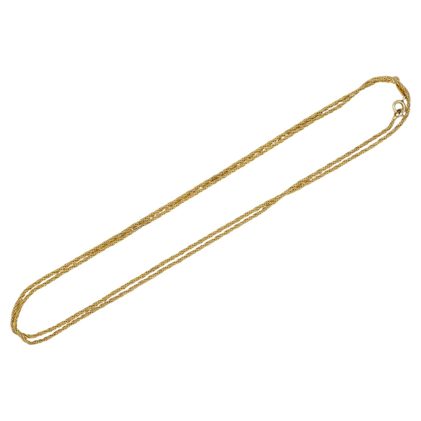 Christian Dior Vintage 1973 Long Chain Spiral Rope Versatile Necklace Bracelet