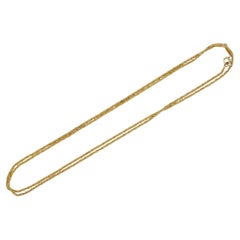 Christian Dior Vintage 1973: collana versatile a catena a spirale con anelli dorati