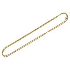 Christian Dior Vintage 1973: collana versatile a catena a spirale con anelli dorati