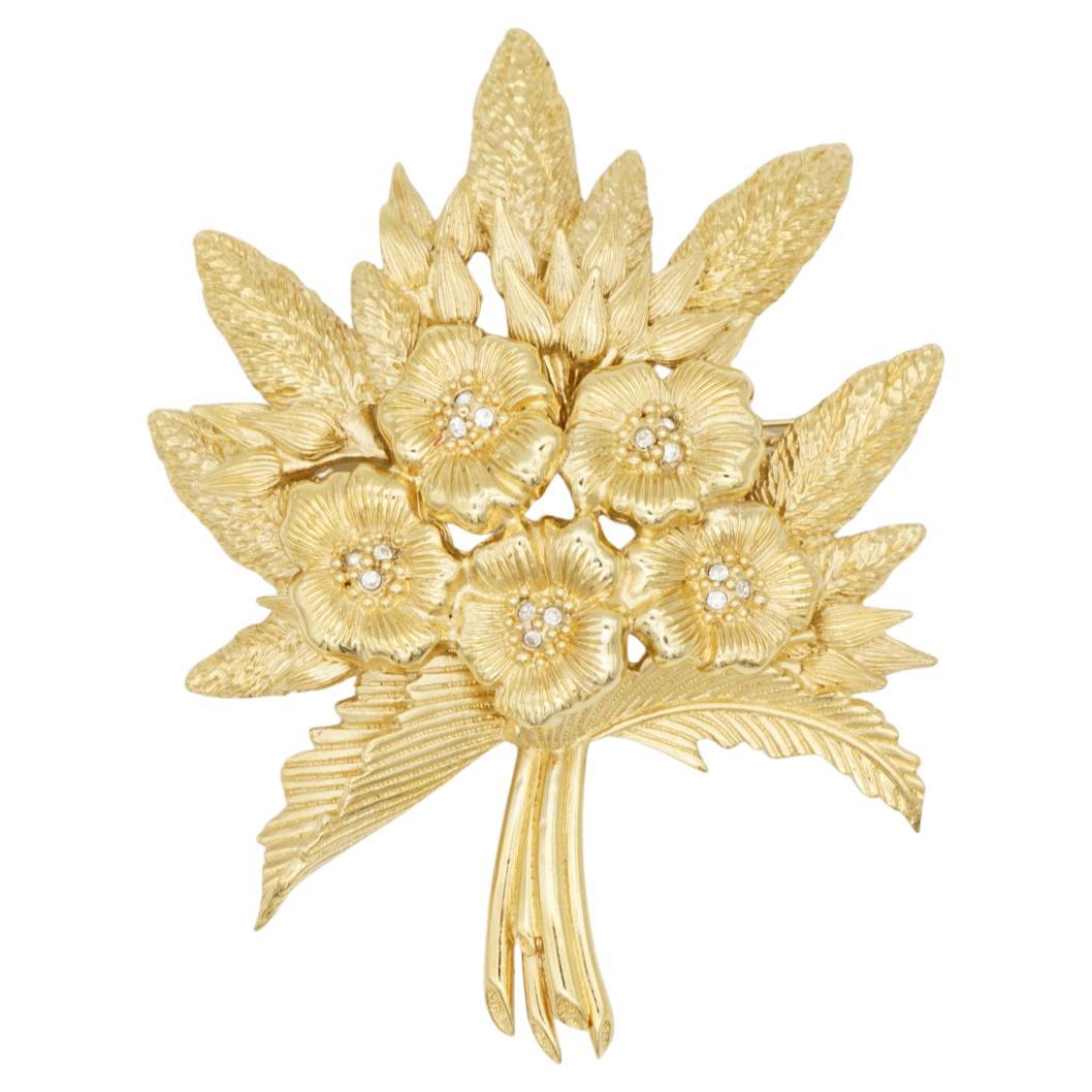 Christian Dior Vintage Década de 1980 Enorme Broche calado con cristales de flores y hojas, chapado en oro

Muy buen estado. Muy nuevo. La talla es grande y muy rara de encontrar. 100% auténtico. 

Una pieza única y hermosa. Se trata de un broche