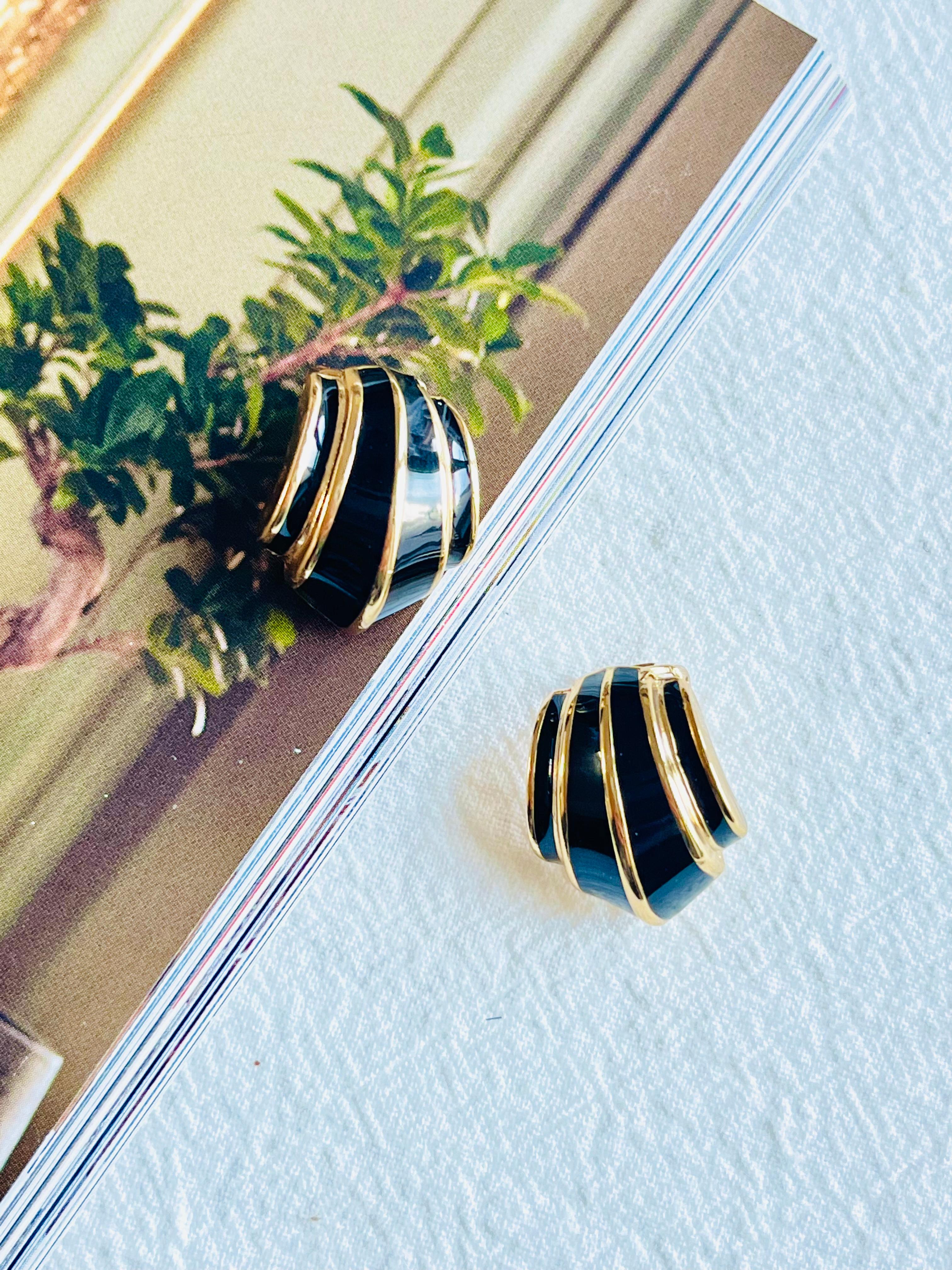 dior earrings black