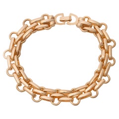 Christian Dior Bracciale classico vintage anni '80 a maglie intrecciate moderniste