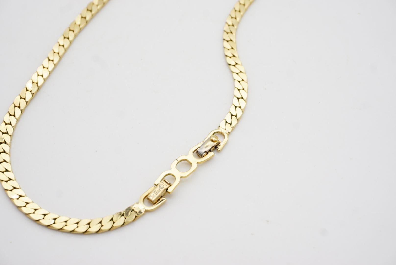 Christian Dior Vintage anni '80 Collana doppia con due perle bianche e cristalli a ventaglio lunare in vendita 8
