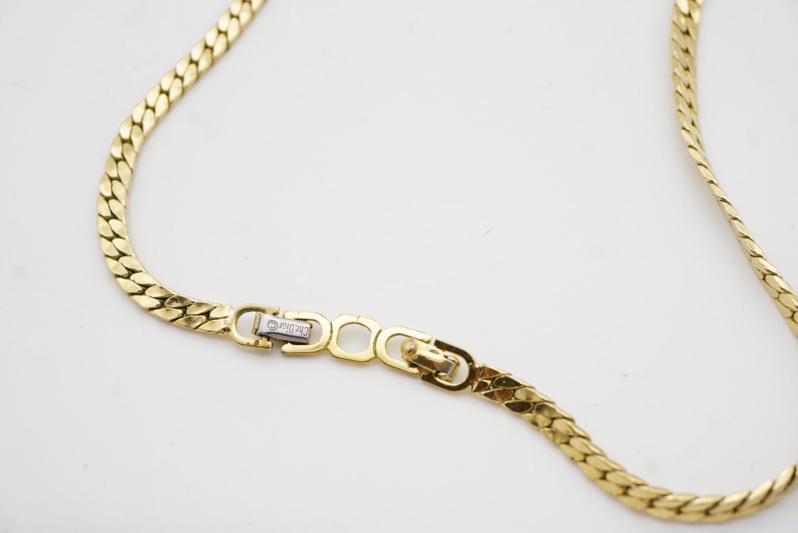 Christian Dior Vintage anni '80 Collana doppia con due perle bianche e cristalli a ventaglio lunare in vendita 11