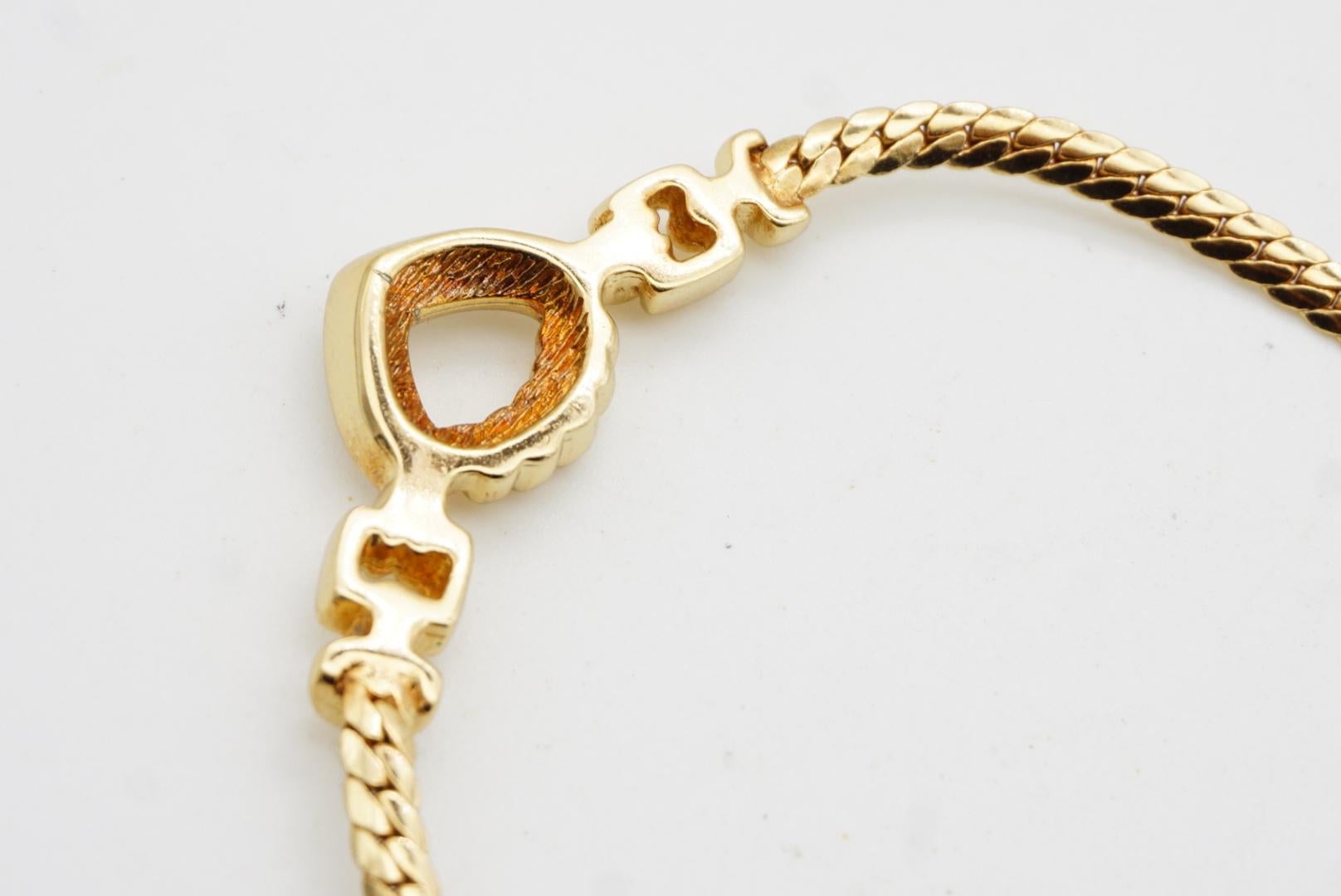 Christian Dior, collier à maillons vintage des années 1980 en vente 6