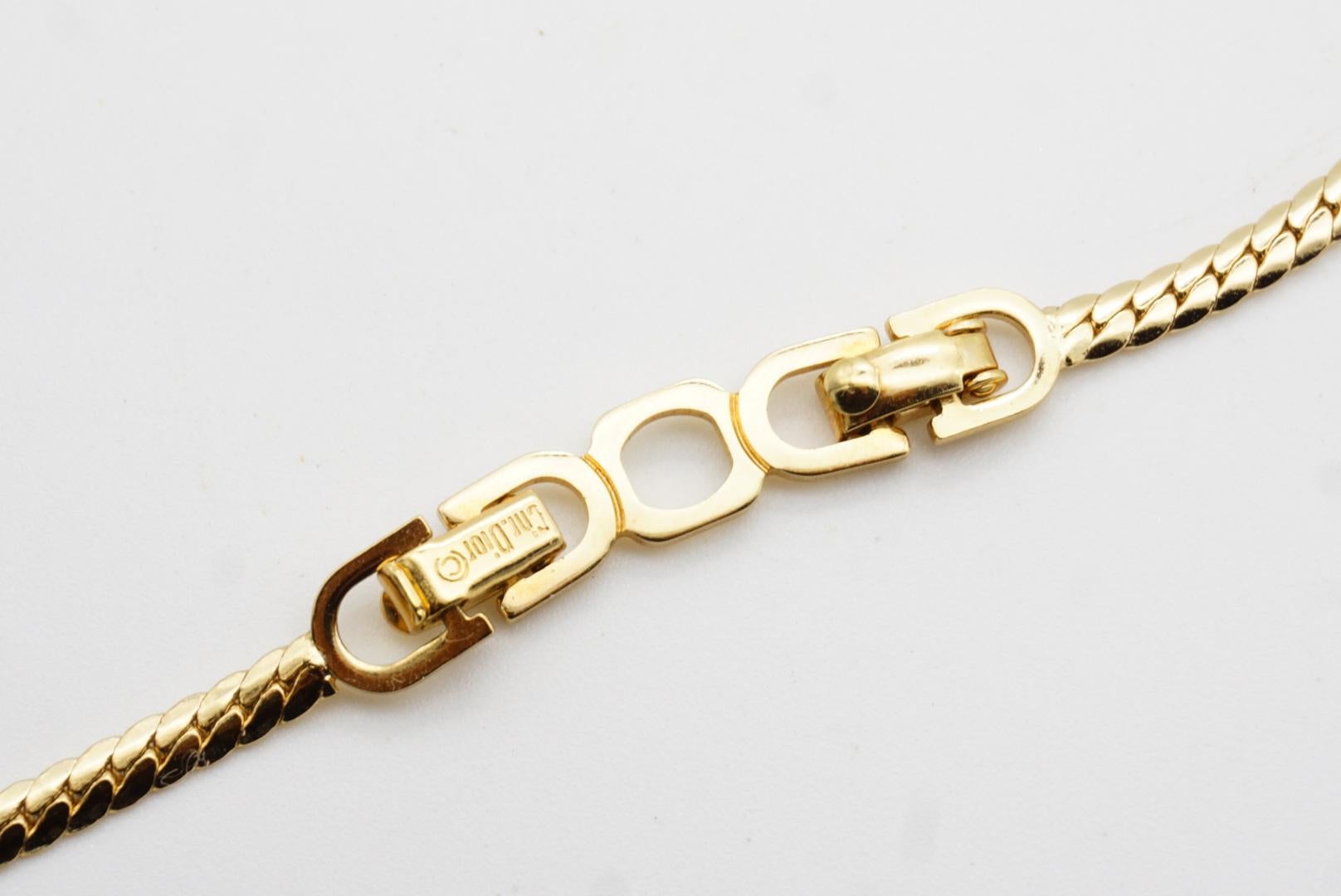 Christian Dior, collier à maillons vintage des années 1980 en vente 7