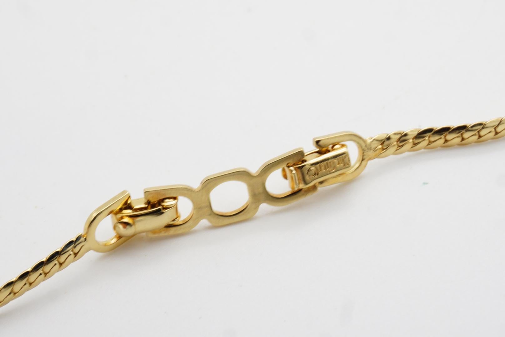 Christian Dior, collier à maillons vintage des années 1980 en vente 8