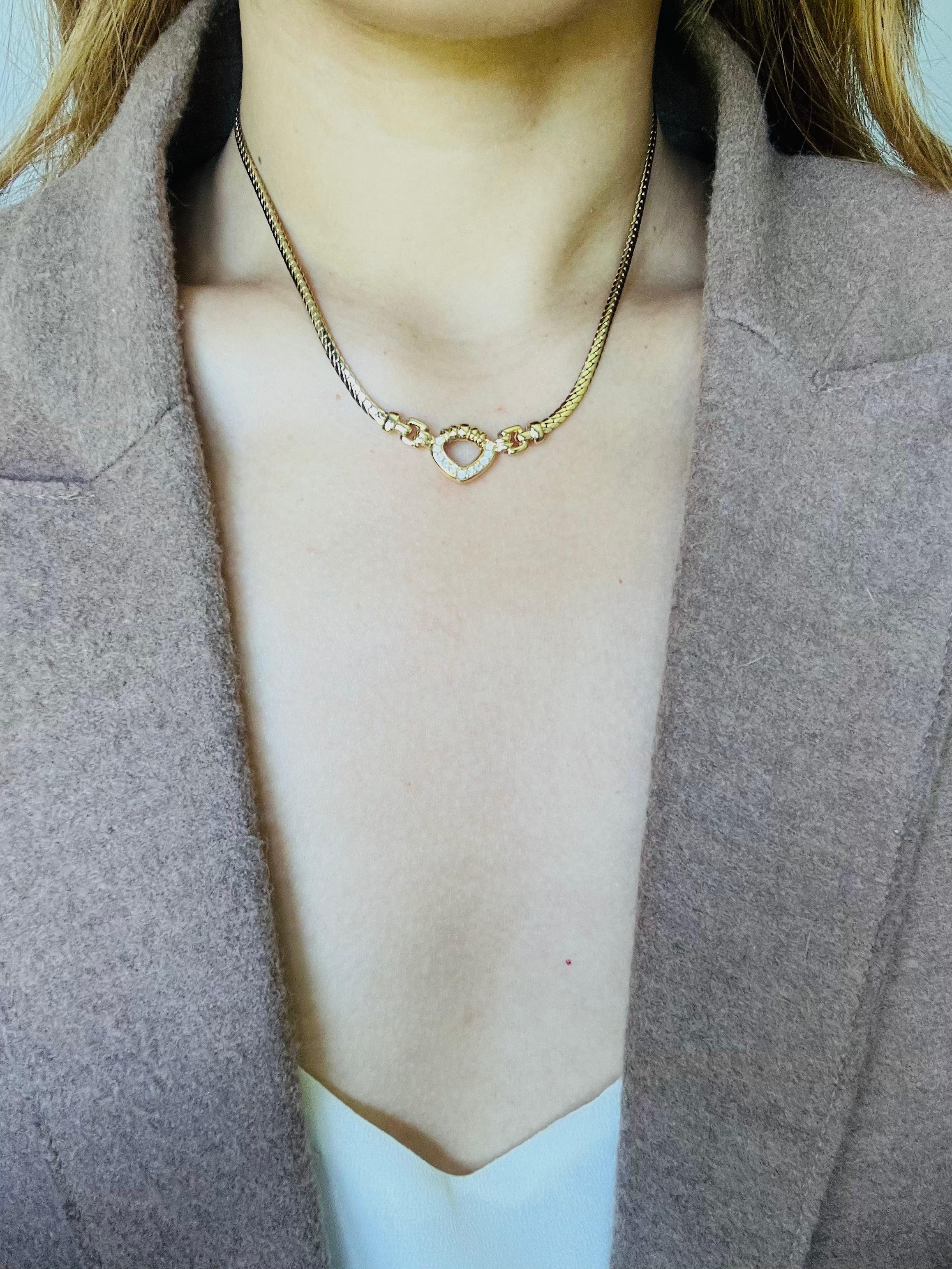 Christian Dior, collier à maillons vintage des années 1980 en vente 1
