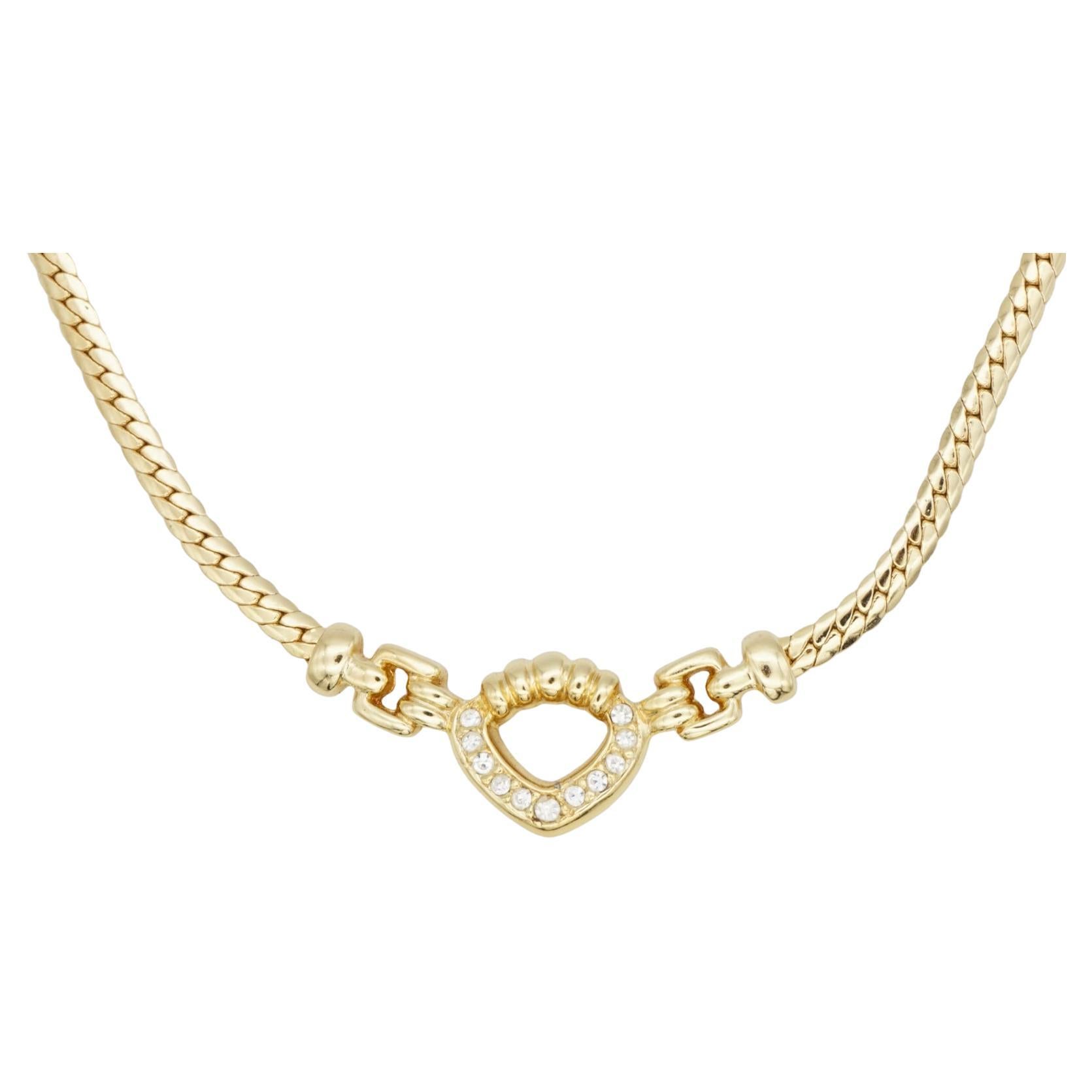 Christian Dior, collier à maillons vintage des années 1980 en vente