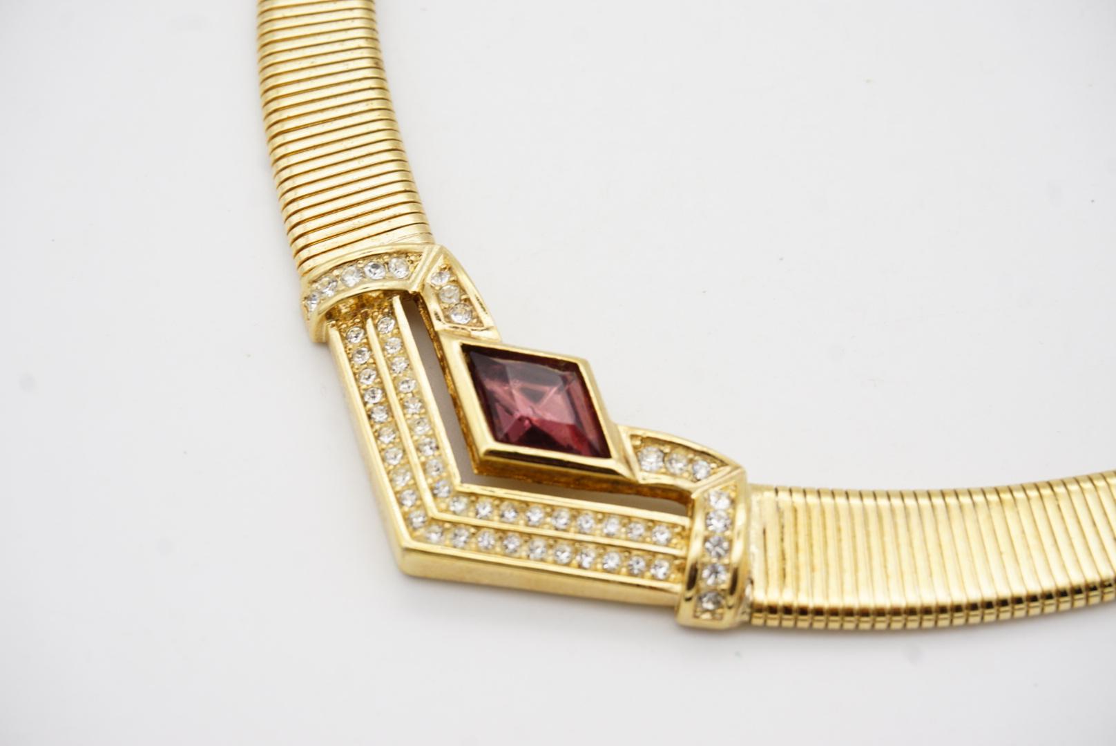 Christian Dior, collier ras du cou vintage des années 1980 en vente 5