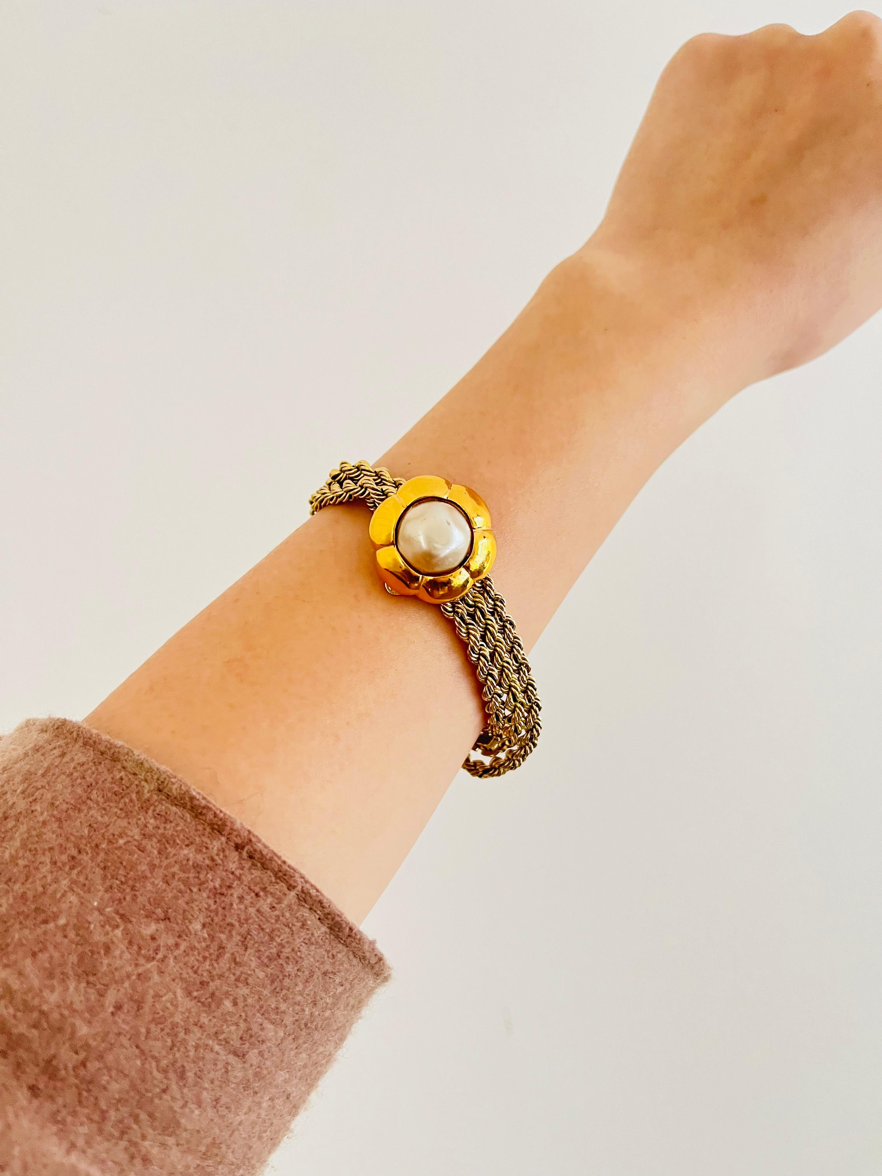 Christian Dior Vintage 1980s Rope Spiral Chain Versatile Long Necklace Bracelet For Sale 3