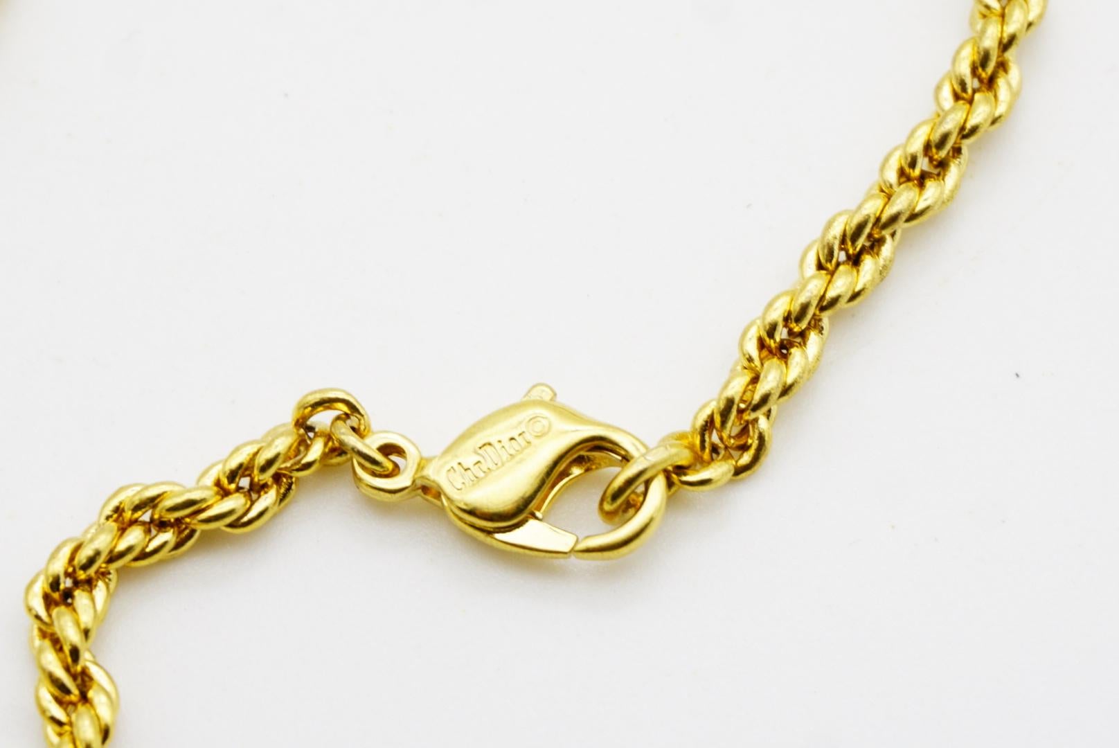 Christian Dior, long collier-bracelet vintage des années 1980 en vente 5
