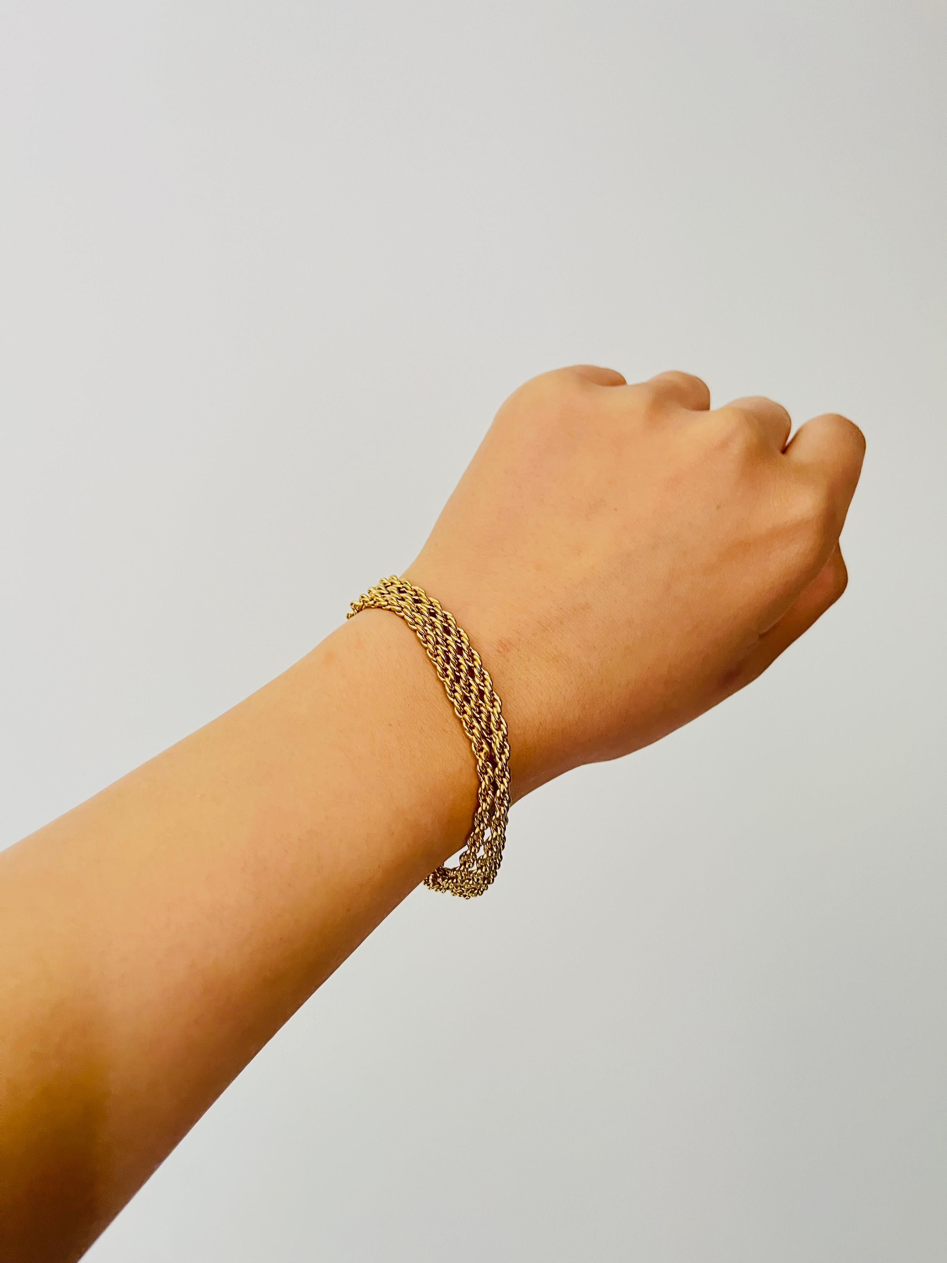 Christian Dior, long collier-bracelet vintage des années 1980 en vente 2