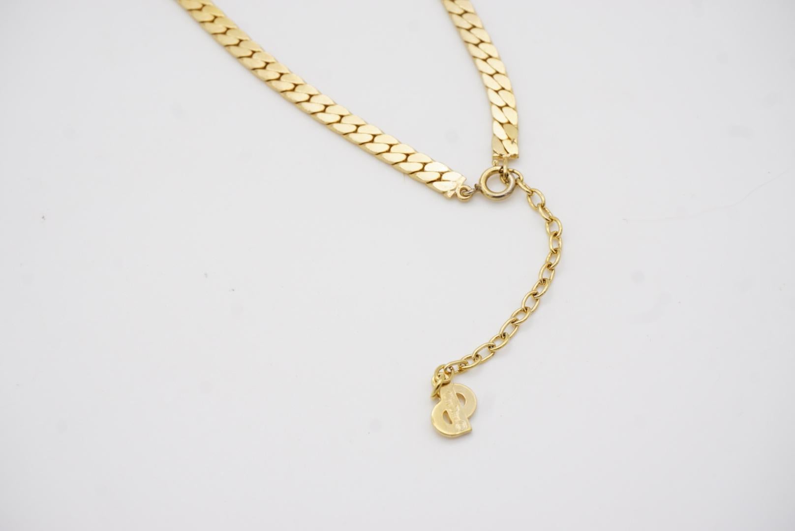 Christian Dior, collier pendentif vintage long en émail triangulaire blanc crème des années 1980 en vente 6