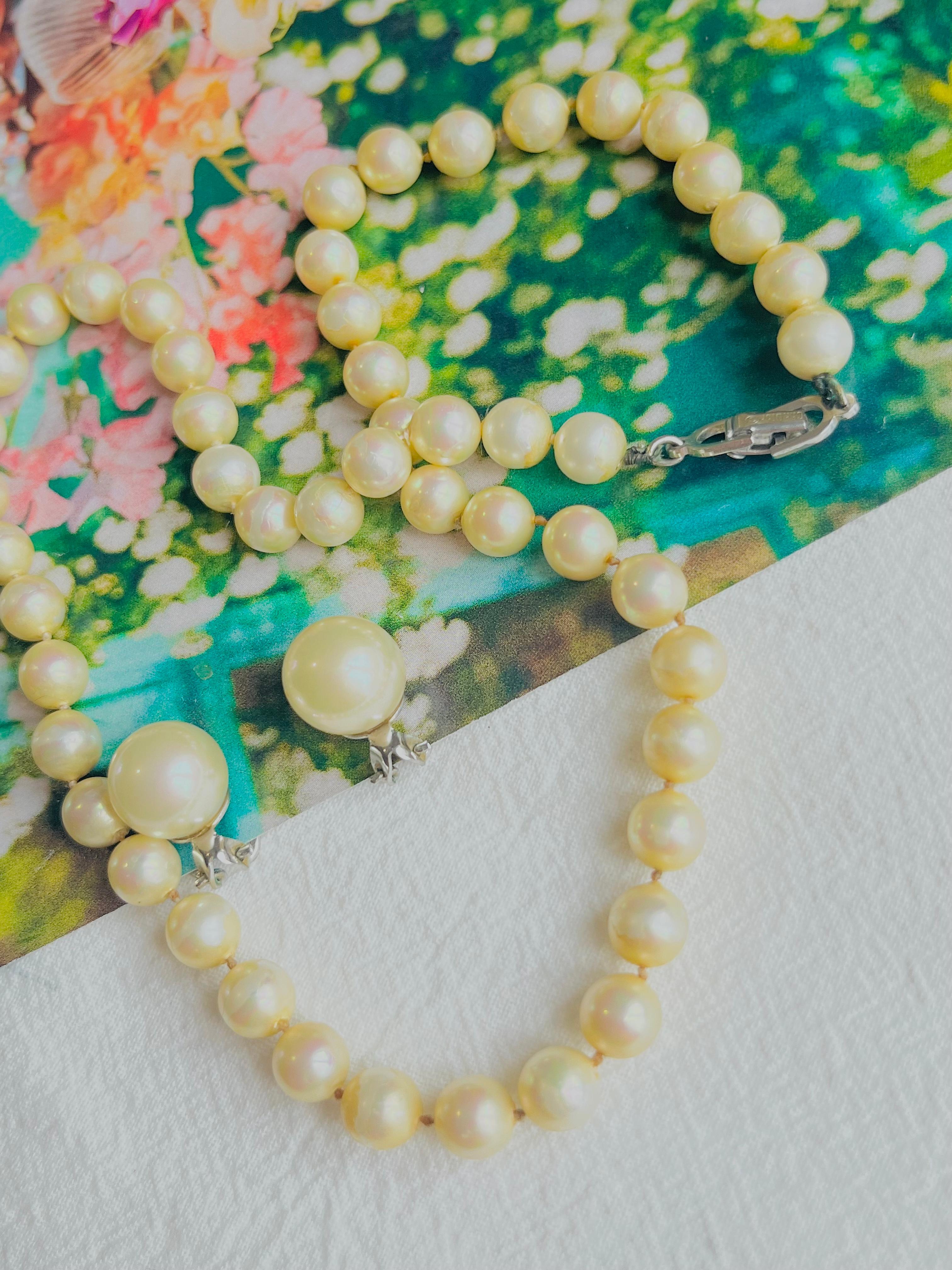dior pearl necklace vintage