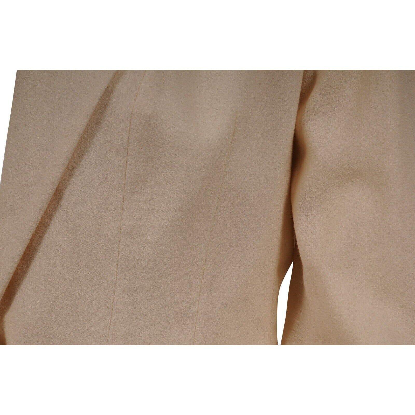 Christian Dior Vintage 2000's Shawl Lapel Fringe Blazer US 10 FR 42 Cream Wool in vendita 9