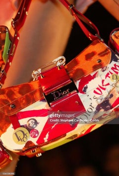 Christian Dior Vintage 2003 Victim Street Chic Columbus Multicolor Shoulder Bag