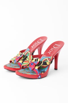 Christian Dior Vintage 2004 Rasta Heels