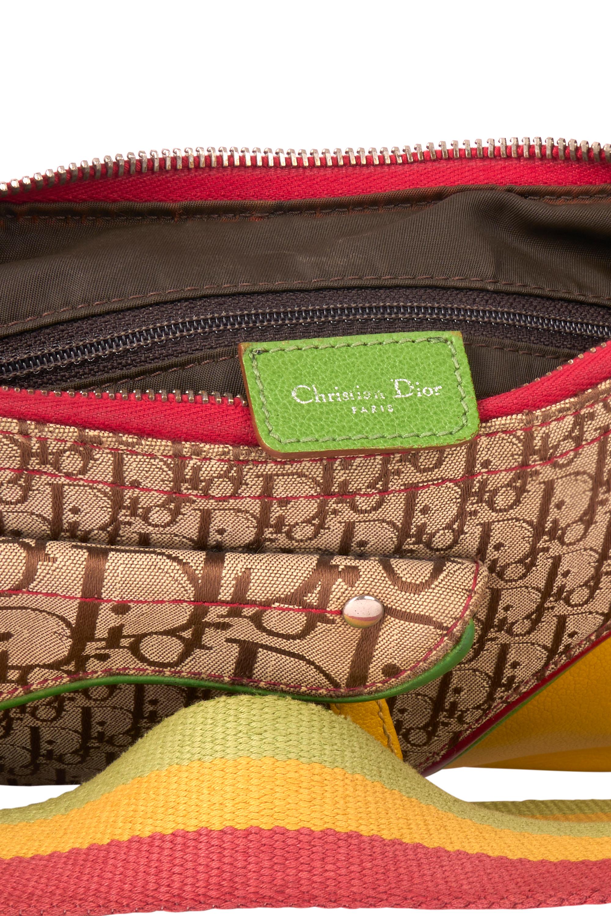Christian Dior Vintage 2004 Rasta Messenger Bag 1