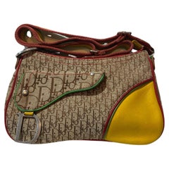 Christian Dior Vintage 2004 Rasta Messenger Bag