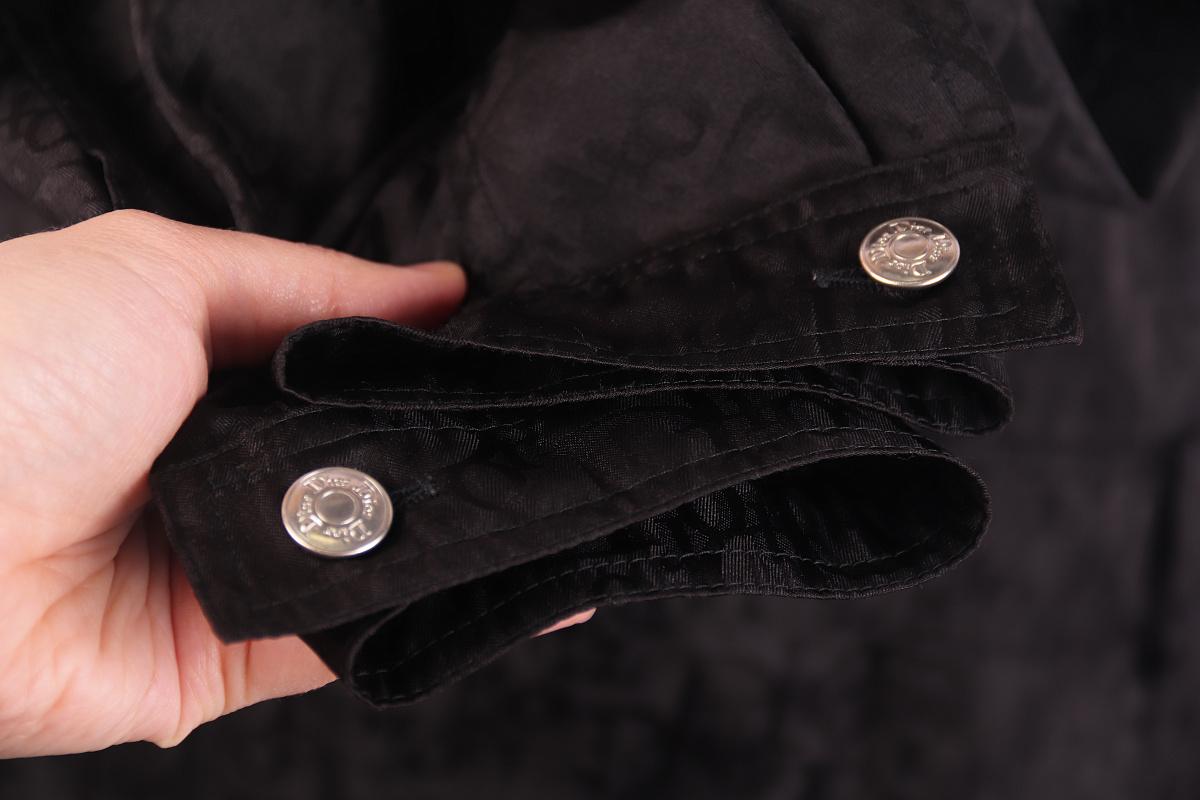 Christian Dior Vintage 2005 by John Galliano Black Total Oblique Monogram Coat For Sale 5