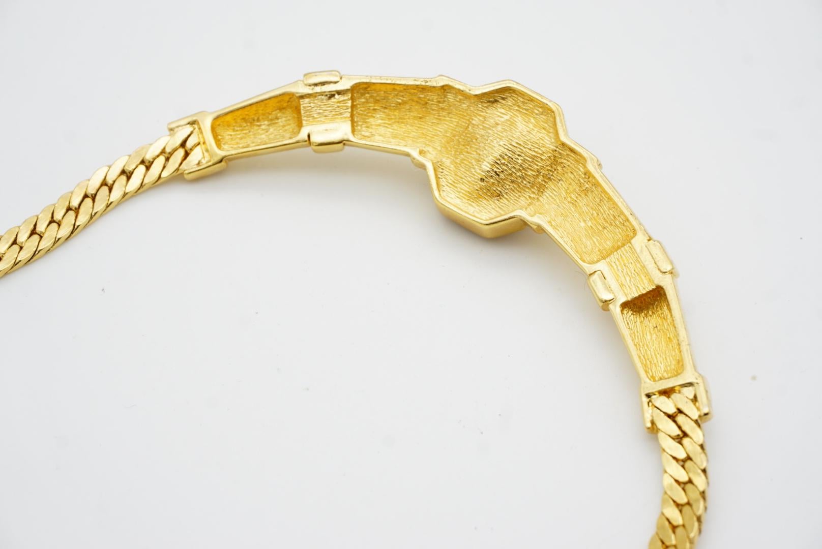 Christian Dior Collana vintage con cristalli ottagonali di ametista e nodo di bambù in vendita 7
