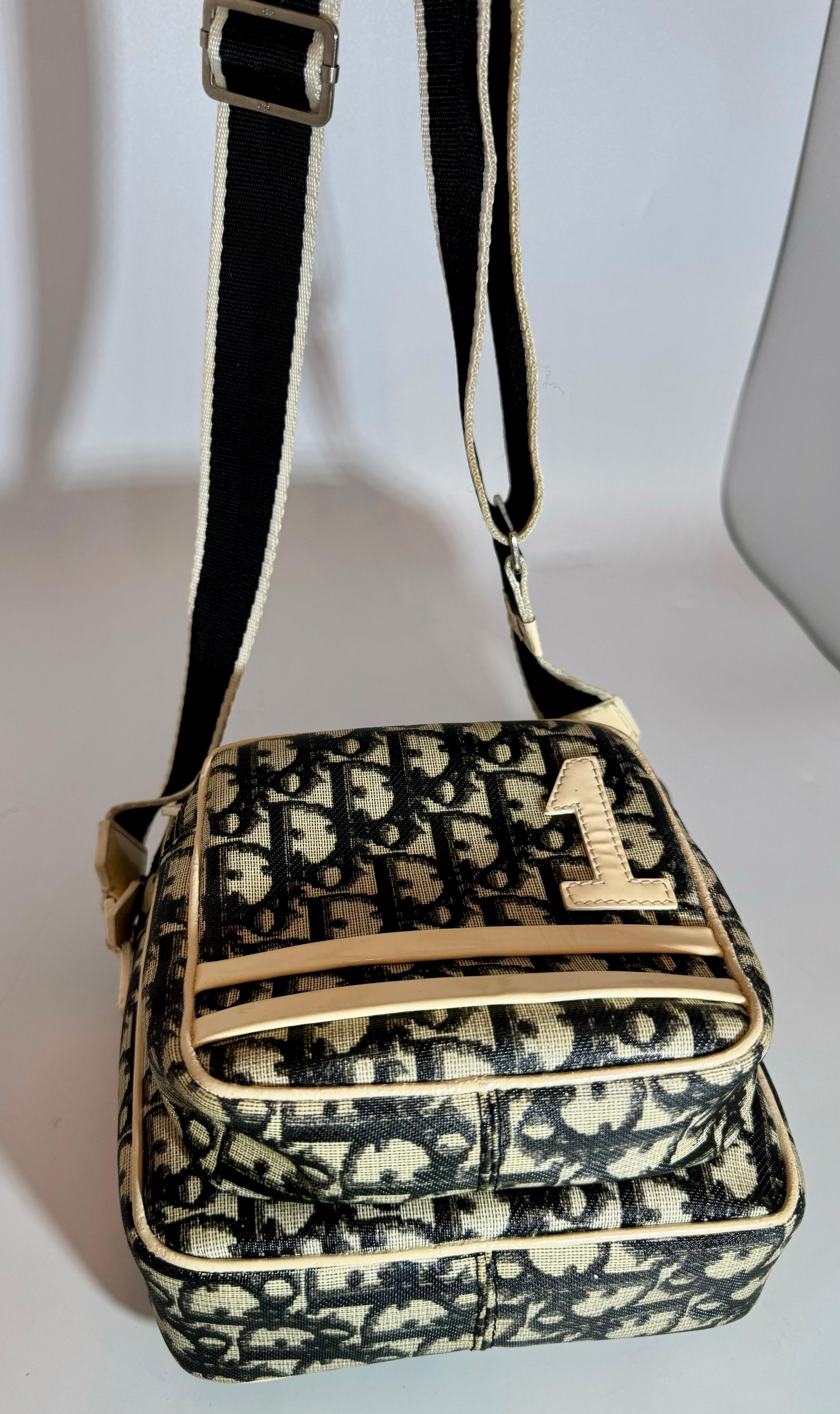 Christian Dior Vintage Authentic Dior Trotter Paris Crossbody Bag, Unisex For Sale 1