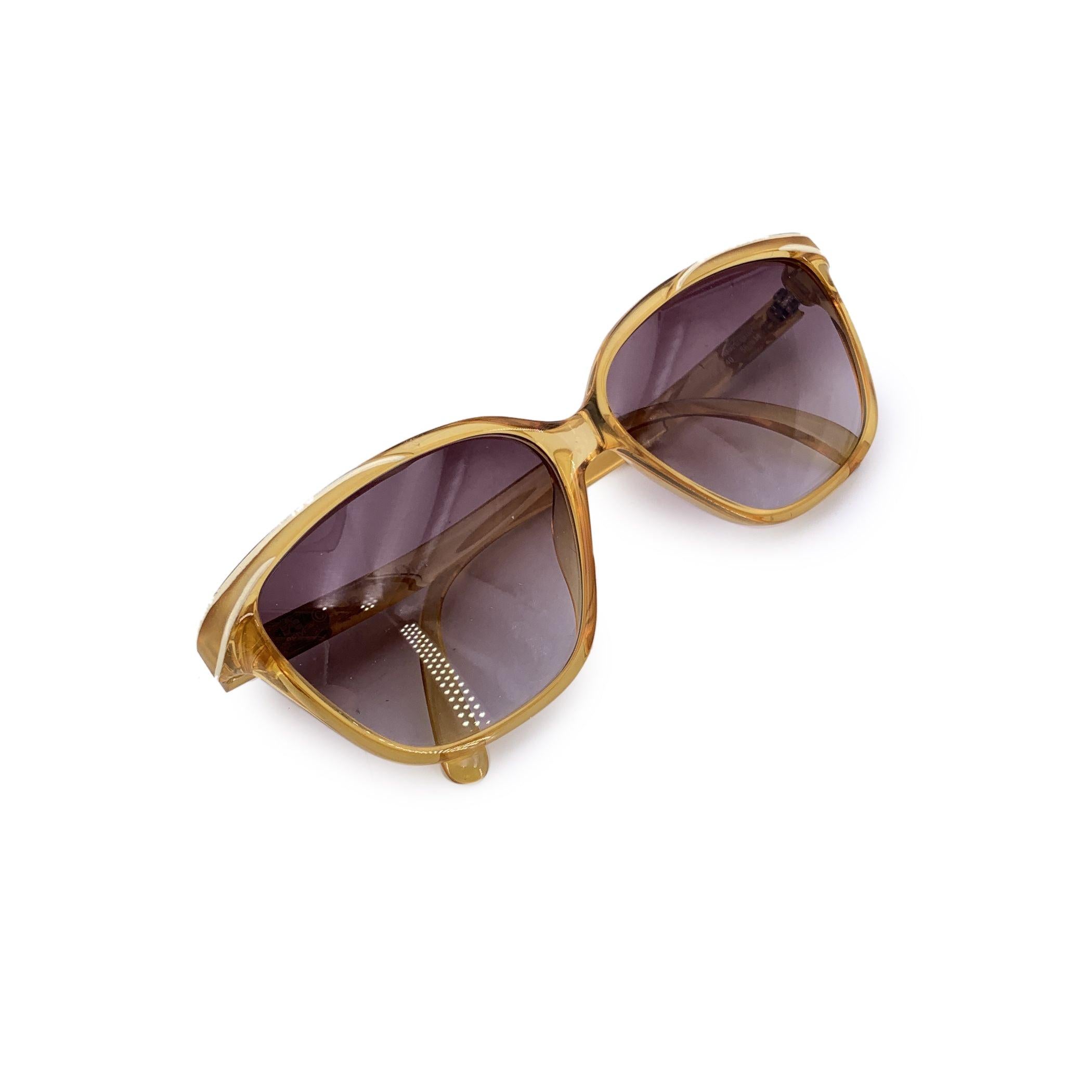 Christian Dior Vintage Beige Acetat-Sonnenbrille 2183 40 56/14 im Angebot 2