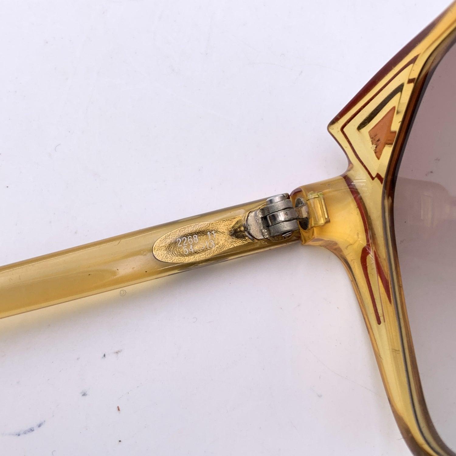 Christian Dior Vintage By Lunettes de soleil en acétate beige 2268 11 54/13 Excellent état - En vente à Rome, Rome